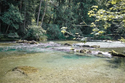Mangfall near Bruckmühl, district of Miesbach, Upper Bavaria, Bavaria, Germany