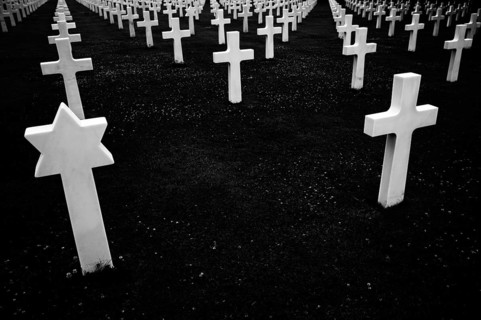 Jewish grave, gravestones, war graves, soldiers' graves, military cemetery, Normandy American