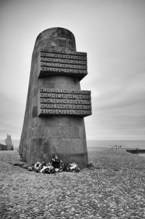 Memorial to the landing of the US V Corps on 6 June 1944, Omaha Beach, D-Day, Operation Overlord,