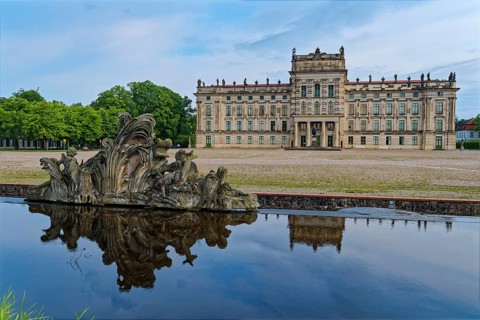Ludwigslust Palace, built in the Baroque period and characterised by Classicism, with the palace