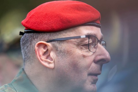 Carsten Breuer, General of the Army of the Bundeswehr, visits the Germersheim Air Force Training