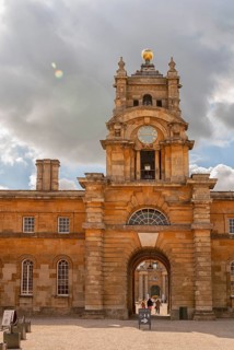 Blenheim Palace, the largest non-royal aristocratic residence in Great Britain, built by Queen Anne