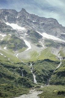View of the Hoher Sonnblick, Rauris, Pinzgau, Salzburg, Austria