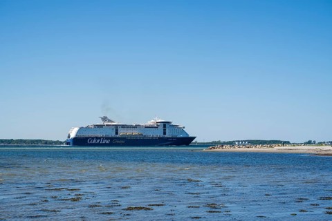 Ferry Color Line, Color Magic, Laboe, Baltic resort, Fjord, Baltic Sea, North Frisia,