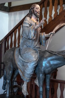 Palmesel, created in 1767, detail of Jesus, Städtisches Museum, Krummebergstr. 30, Überlingen,