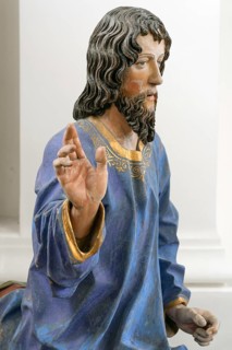 Figure of Christ, detail of the palm donkey, around 1490, St John's parish church, Biberacher Str.