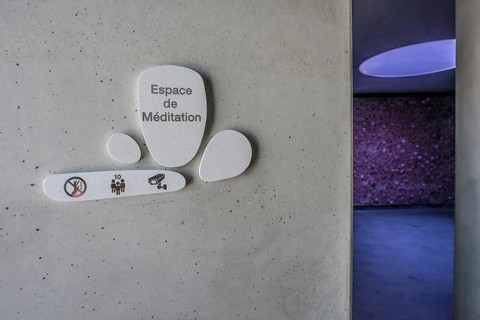 Meditation room with real crystals, artist Tia-Thuy Nguyen, Petit Portier, Monte Carlo, Cote