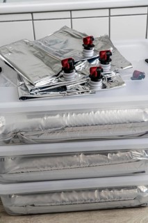 10 litre water bag, for storing drinking water at home, as an emergency reserve in the event of a