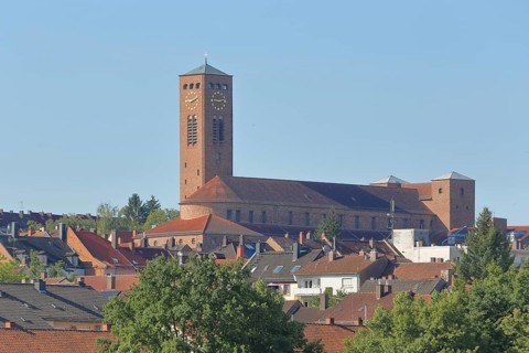 St Anton's Church built in 1928, Pirmasens, Rhineland-Palatinate, Germany