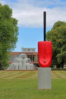 Sculpture Slip of the Tongue by Alexandra Bircken 2020, Blickachsen 14, modern art, water features,