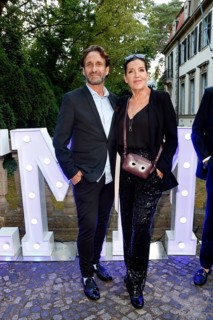 Falk Willy Wild and Katy Karrenbauer at the Cocktail Prolongé for the Semi-Final Round of Judging
