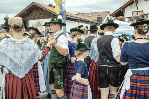 Traditional traditional costume anniversary of the Trachtenverein Schliersee Stamm 1888,