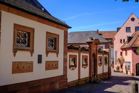 Stiftsgasse, Aschaffenburg am Main, Lower Franconia, Franconia, Germany