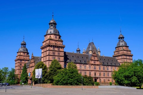 Aschaffenburg Castle, Aschaffenburg am Main, Lower Franconia, Franconia, Germany