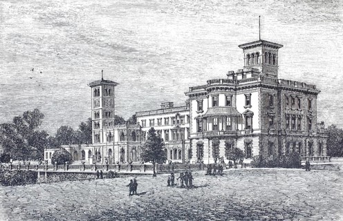 Osborne - House on the Isle of Wright, residence of the Queen of England, c. 1888, Historical,