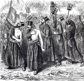 Scene from a Muharram procession, Muharram is the first month of the Islamic calendar and one of