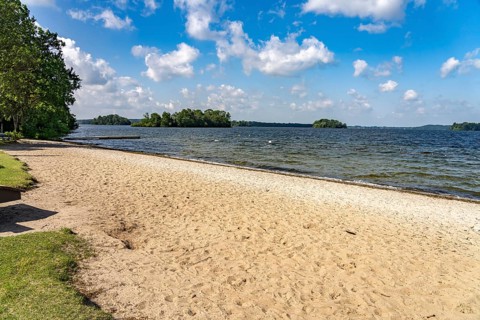 The empress's pavilion on Prinzeninsel in the Großer Plöner See near Plön, Schleswig-Holstein,