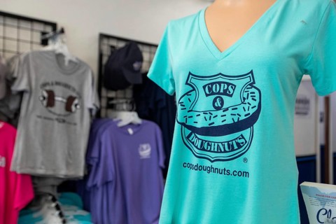 Clare, Michigan, The Cops and Doughnuts doughnut shop and bakery in a rural Michigan town. The shop