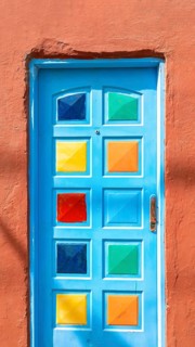 Argentina, colorful buildings of El Caminito, a popular tourist destination in Buenos Aires