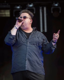 Sebastian Krumbiegel, singer of the band Die Prinzen at the Berliner Rundfunk 91.4 Open Air in the