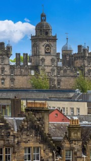 Edinburgh, the capital of Scotland, panoramic skyline view from the Calton Hill