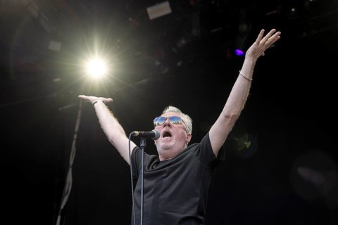 Paul McLoone, Singer, The Undertones, punk rock band, Northern Ireland, open air at the Citadel