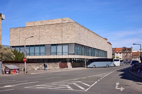 Germanisches National Museum, cultural history museum, modern architecture, building, parking