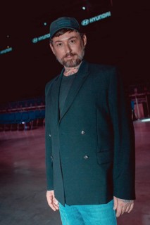 Designer Macel Ostertag after his fashion show during Berlin Fashion Week 2025 on 02.07.2025