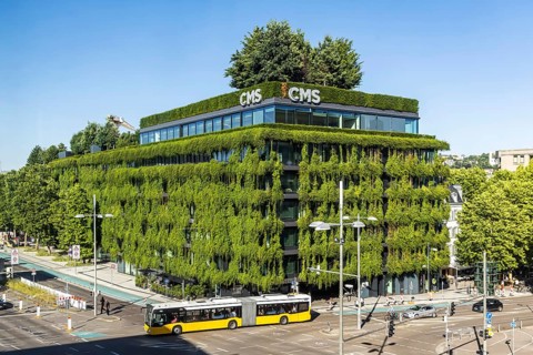 Calwer Passage, green building for a better urban climate. Around 11, 000 plants adorn the building