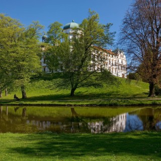In the landscape park of Celle Castle, Lower Saxony, Germany