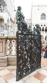 Loggetta at the foot of the Campanile di San Marco, St Mark's Square, Venice, Veneto, Italy