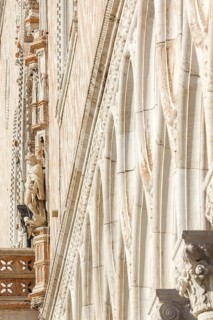 West façade of the Doge's Palace in the morning, Venice, Veneto, Italy