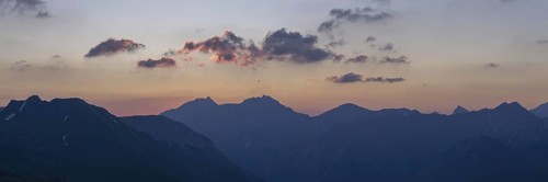 Sunrise from the Zeigersattel on the Nebelhorn, 2224m, Allgäu Alps, Allgäu, Bavaria, Germany