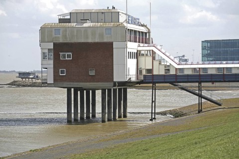 Eemshotel, Delfzijl, harbour town, Ems estuary, Province of Groningen, Netherlands, Delfzijl,