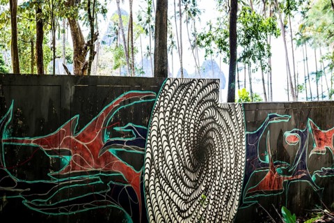 Graffiti, Street Art, Tonsai Beach, Ton Sai Bay, Ao Nang, Krabi, Thailand