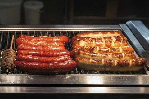 Grill sausages