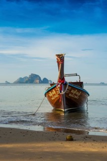 Longtail boat, Ao Nang Beach, Ao Nang, Krabi, Thailand