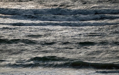 Sea waves, surf, near Hvide Sande, North Sea, Denmark