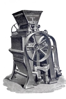Milling, agriculture, roller mill Fortuna, by Hoerde & Co, around 1870, digitally improved