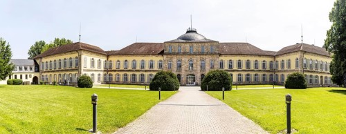 Hohenheim Palace. Campus of the University of Hohenheim. Stuttgart, Baden-Württemberg, Germany
