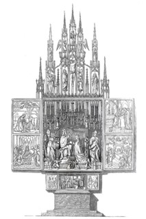 Altar from the Catholic parish and pilgrimage church of St. Wolfgang in St. Wolfgang am Wolfgangsee