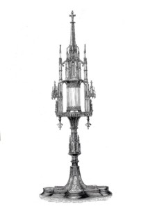 Religious artefacts, Reliquary monstrance from Klosterneuburg Abbey, Lower Austria, Austria,