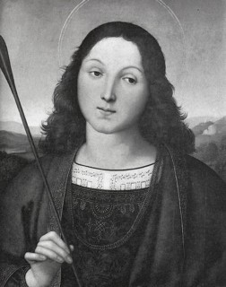St Sebastian, 1503, Sebastian or Sebastiano in Italian (died around 288 in Rome) was a Roman