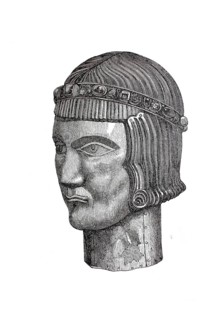 Religious cult objects, Kissing tablet, Kissing head from Basel, Reliquary container which was