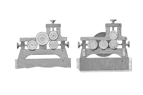 Fulling machine from the Bousfield company, around 1860, Historical, digitally enhanced