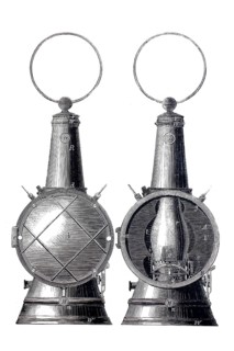 Diving lantern, after G.W. Fuller, historical, digitally enhanced reproduction of a model from