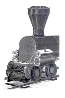 American railway pilot after Wyloff, historical, digitally enhanced reproduction of a model from