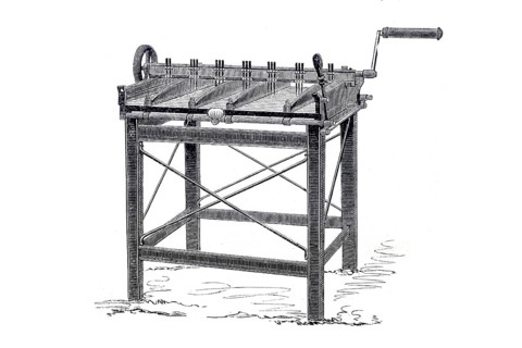 Pappritz machine, by Koch & Comp., historical, digitally enhanced reproduction of a model from