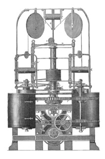 Brooman's machine for the manufacture of ropes, cables and knitting, historical, digitally enhanced