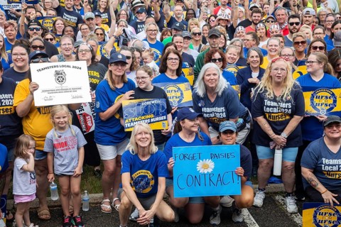 Southfield, Michigan - Nurses rally outside Corewell Health during their fight for a union contract